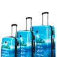 Saxoline Blue -  Island Print hard reiskofferset | luggage4u.be