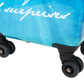 Saxoline Blue S - Onderkant Island Print hard reiskoffer | luggage4u.be