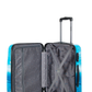 Saxoline Blue M - Binnenkant Island Print hard reiskoffer | luggage4u.be