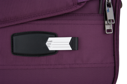 Saxoline Blue Alpine - Achterkant Aubergine cosmetica tas | luggage4u.be