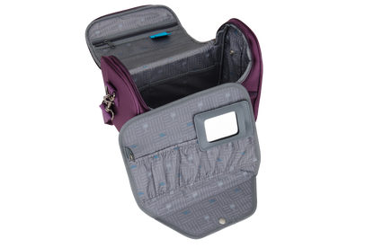 Saxoline Blue Alpine - Binnenkant Aubergine cosmetica tas | luggage4u.be