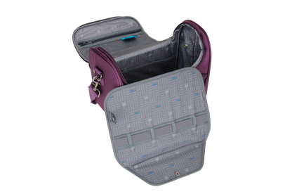 Saxoline Blue Alpine - Binnenkant Aubergine cosmetica tas | luggage4u.be