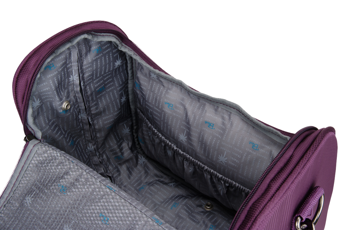 Saxoline Blue Alpine - Binnenkant Aubergine cosmetica tas | luggage4u.be