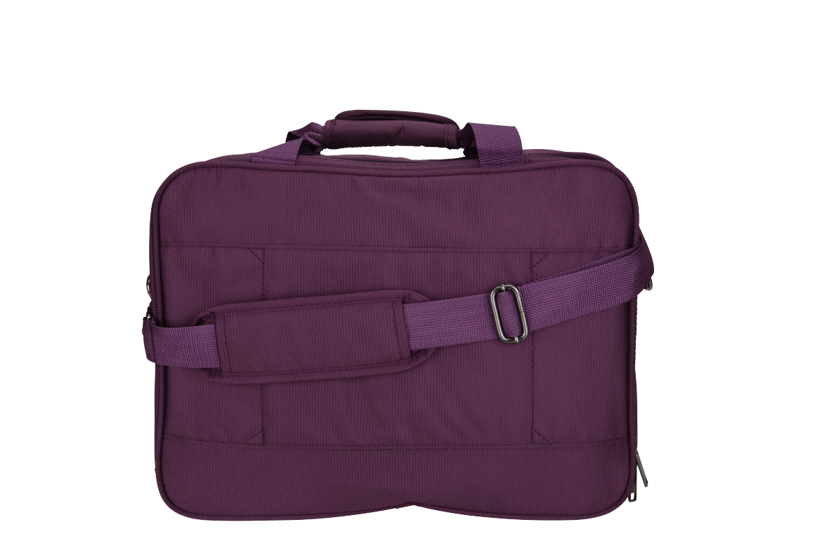 Saxoline Blue - Achterkant Aubergine reistas | luggage4u.be