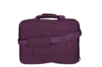 Saxoline Blue - Achterkant Aubergine reistas | luggage4u.be