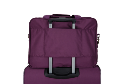 Saxoline Blue - Achterkant Aubergine reistas | luggage4u.be