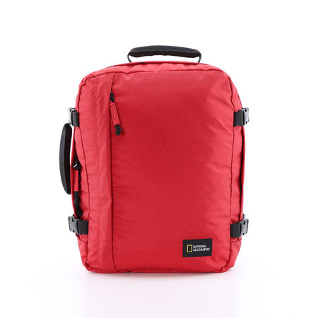 National Geographic 3 en 1 bagage à main sac à dos/sac à dos pour ordinateur portable/sac de voyage/sac de voyage - hybride - 23 litres (S) - rouge