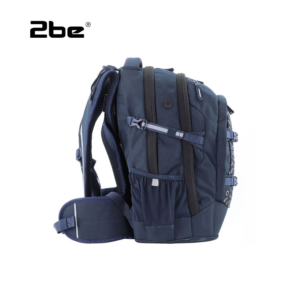 2be Sac dos pour ordinateur portable Sac dos Combi Sac d cole 15 pouces Avec sac de sport et pochette pour stylos Bleu marine