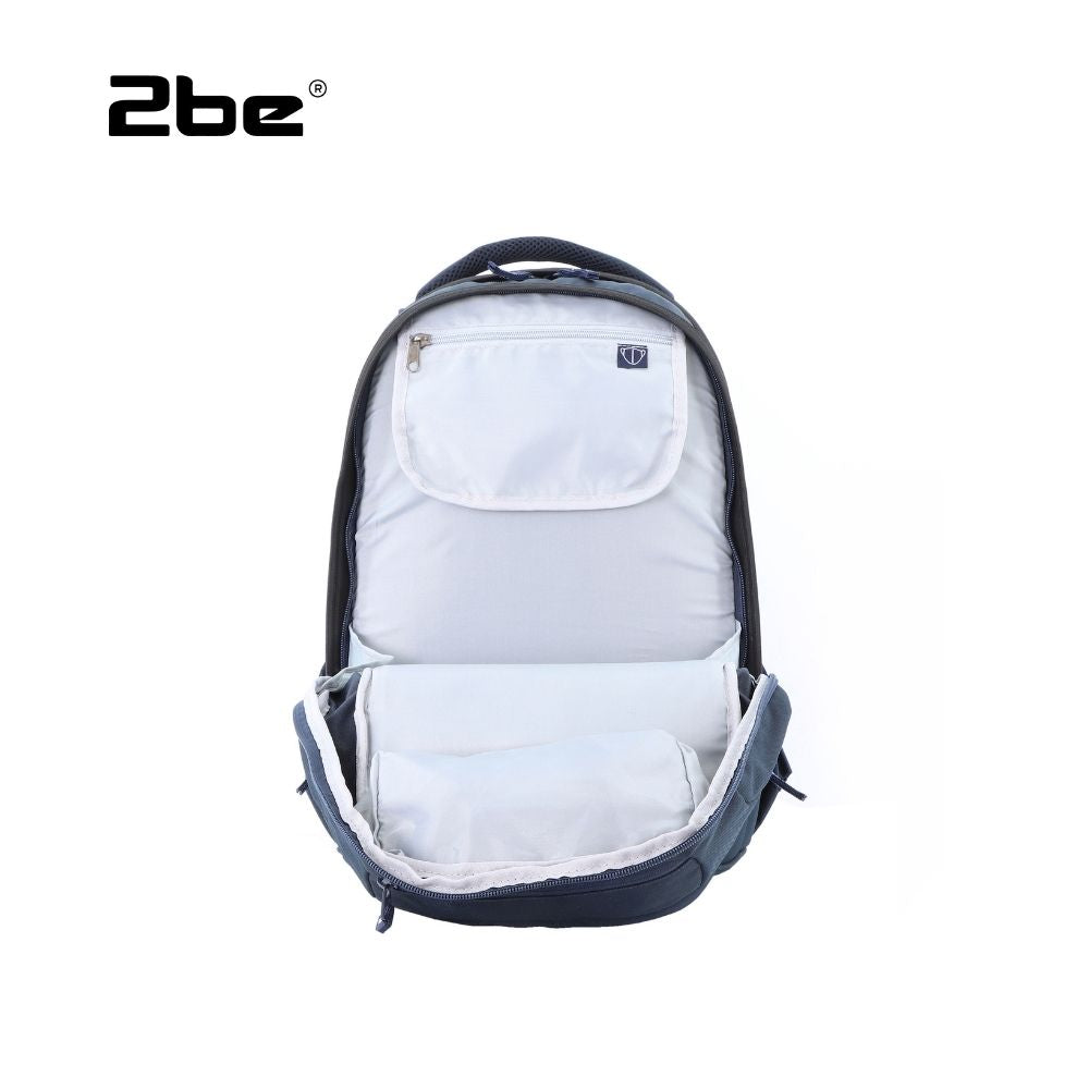 2be Sac dos pour ordinateur portable Sac dos Combi Sac d cole 15 pouces Avec sac de sport et pochette pour stylos Bleu marine