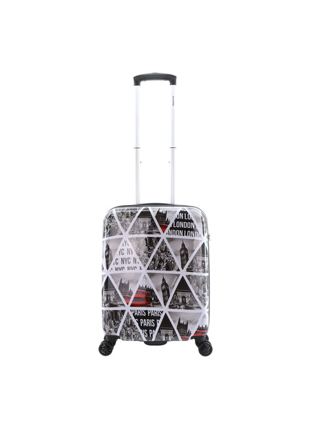 Saxoline Harde Kofferset 3-Delig / Reiskofferset / Trolleyset - Cities Print