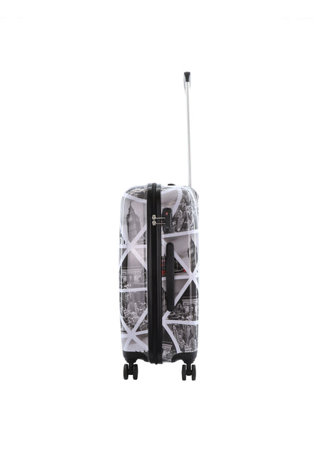 Saxoline Harde Koffer / Trolley / Reiskoffer - 64 cm (Medium) - Cities Print