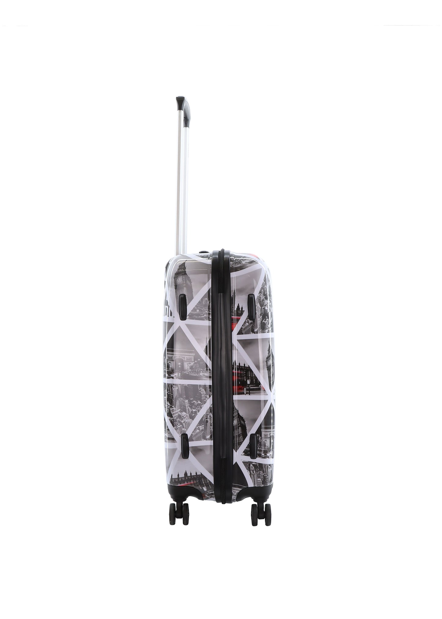 Saxoline Hard Case / Trolley / Travel Case - 64 cm (Moyen) - Imprimé Villes