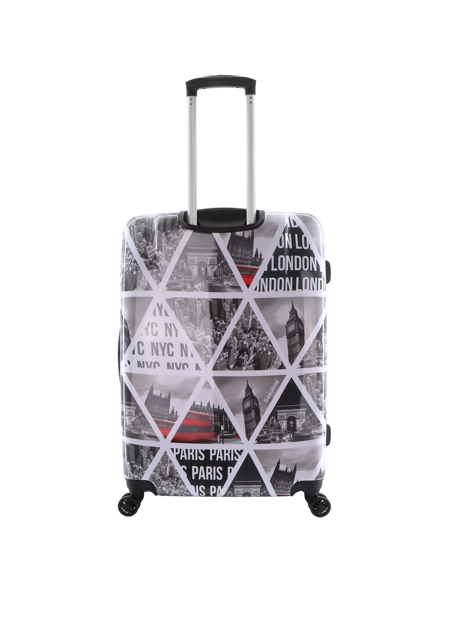 Saxoline Hard Case / Trolley / Travel Case - 74 cm (Large) - Cities Print