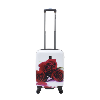 Saxoline Red Roses S bedrukt hard reiskoffer