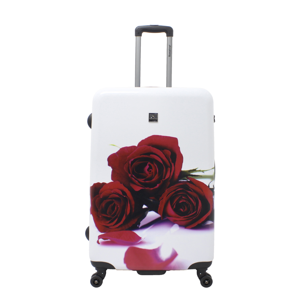 Saxoline Red Roses hard koffer bedrukt large