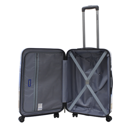 Saxoline Harde Koffer / Trolley / Reiskoffer - 67 cm (Medium) - Black Horse Print