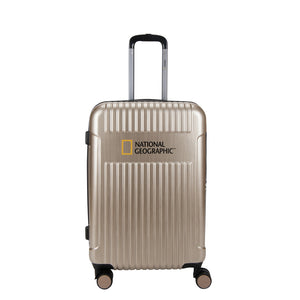 National Geographic Handbagage Harde Koffer / Trolley / Reiskoffer - 55 cm (Small) - Transit - Champagne goud