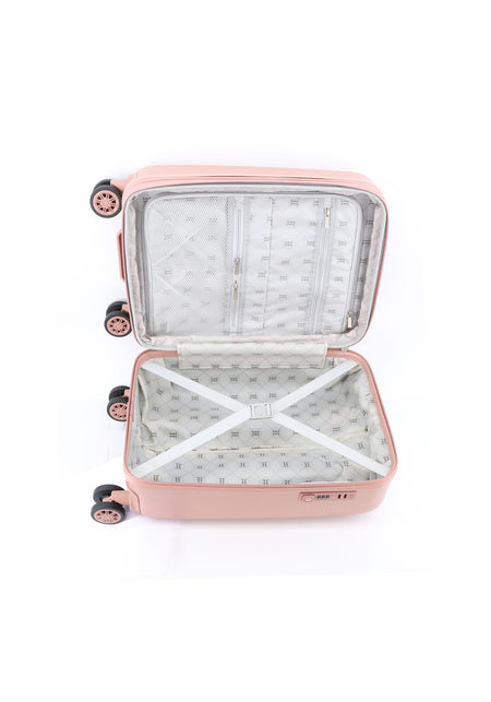 ELLE Handbagage Harde Koffer / Trolley / Reiskoffer - 54x36x24cm - Chic - Roze