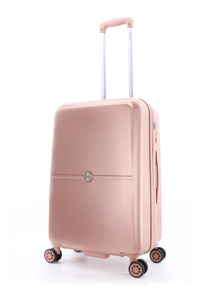 ELLE Chic M - Voorkant Roze hard reiskoffer | luggage4u.be