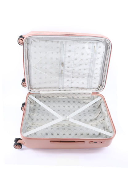 ELLE Chic M - Binnenkant Roze hard reiskoffer | luggage4u.be