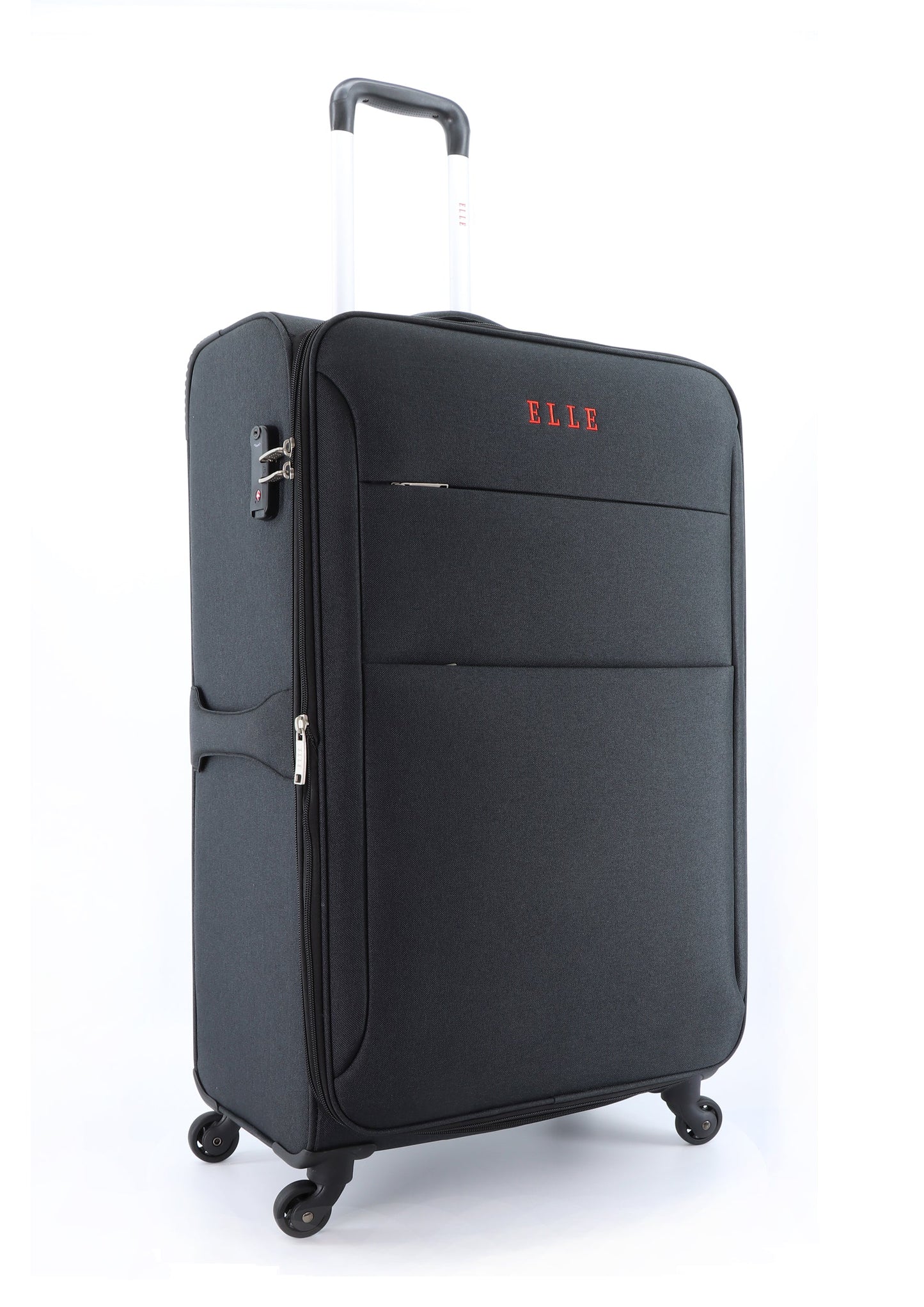 ELLE Pledge - Voorkant Zwart zachte reiskoffer | luggage4u.be