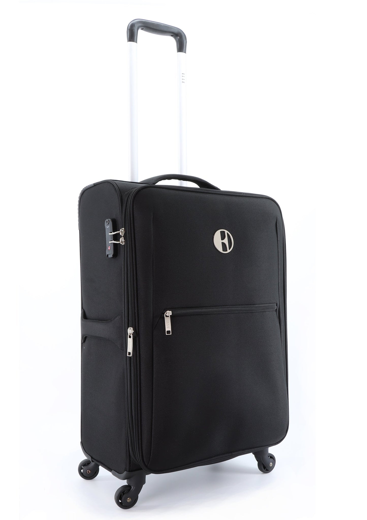 ELLE Mode M - Voorkant Zwart zacht reiskoffer | luggage4u.be