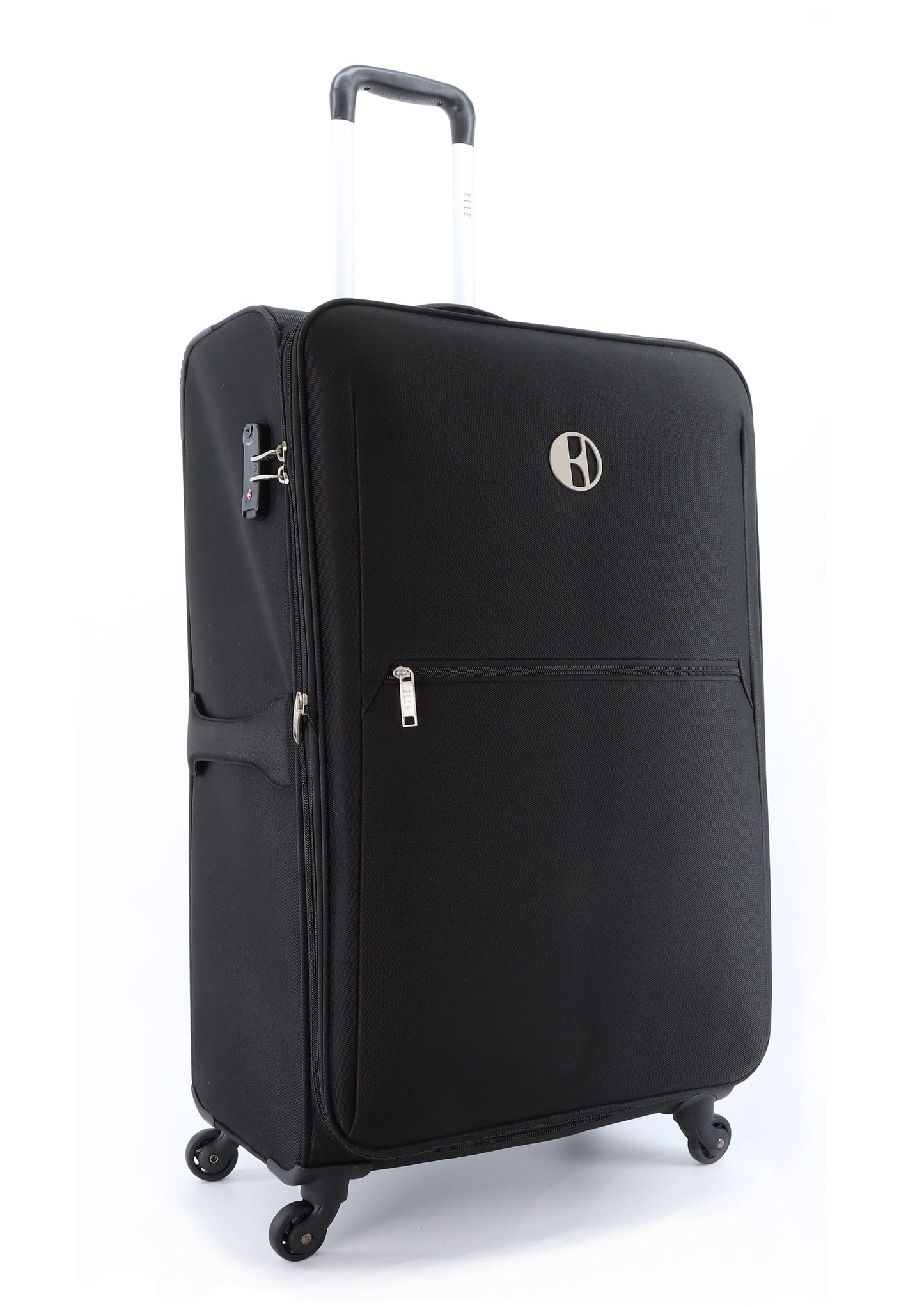 ELLE Mode - Voorkant Zwart zachte reiskoffer | luggage4u.be