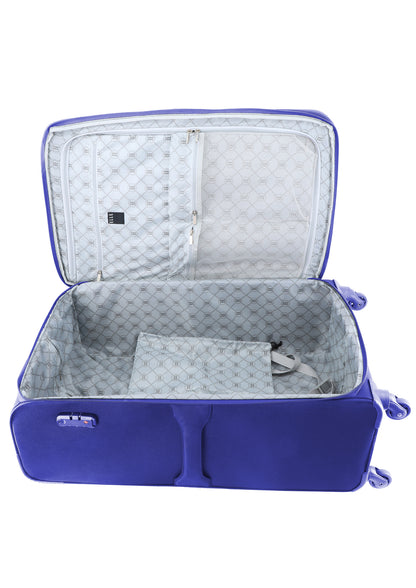 ELLE Mode L - Binnenkant Blauw zacht reiskoffer | luggage4u.be