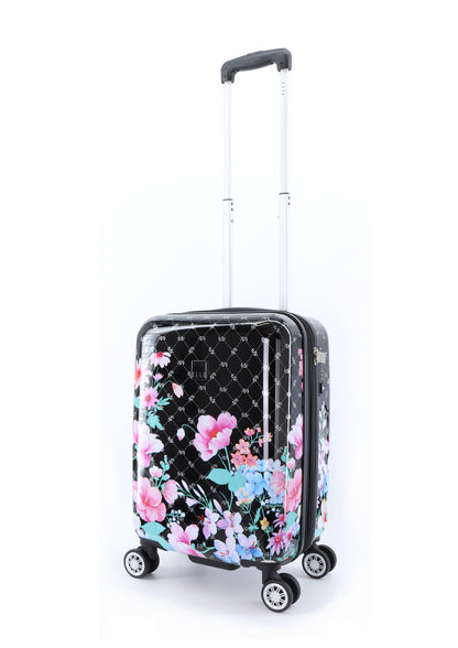 ELLE Bouquet S - Voorkant Zwart hard reiskoffer | luggage4u.be