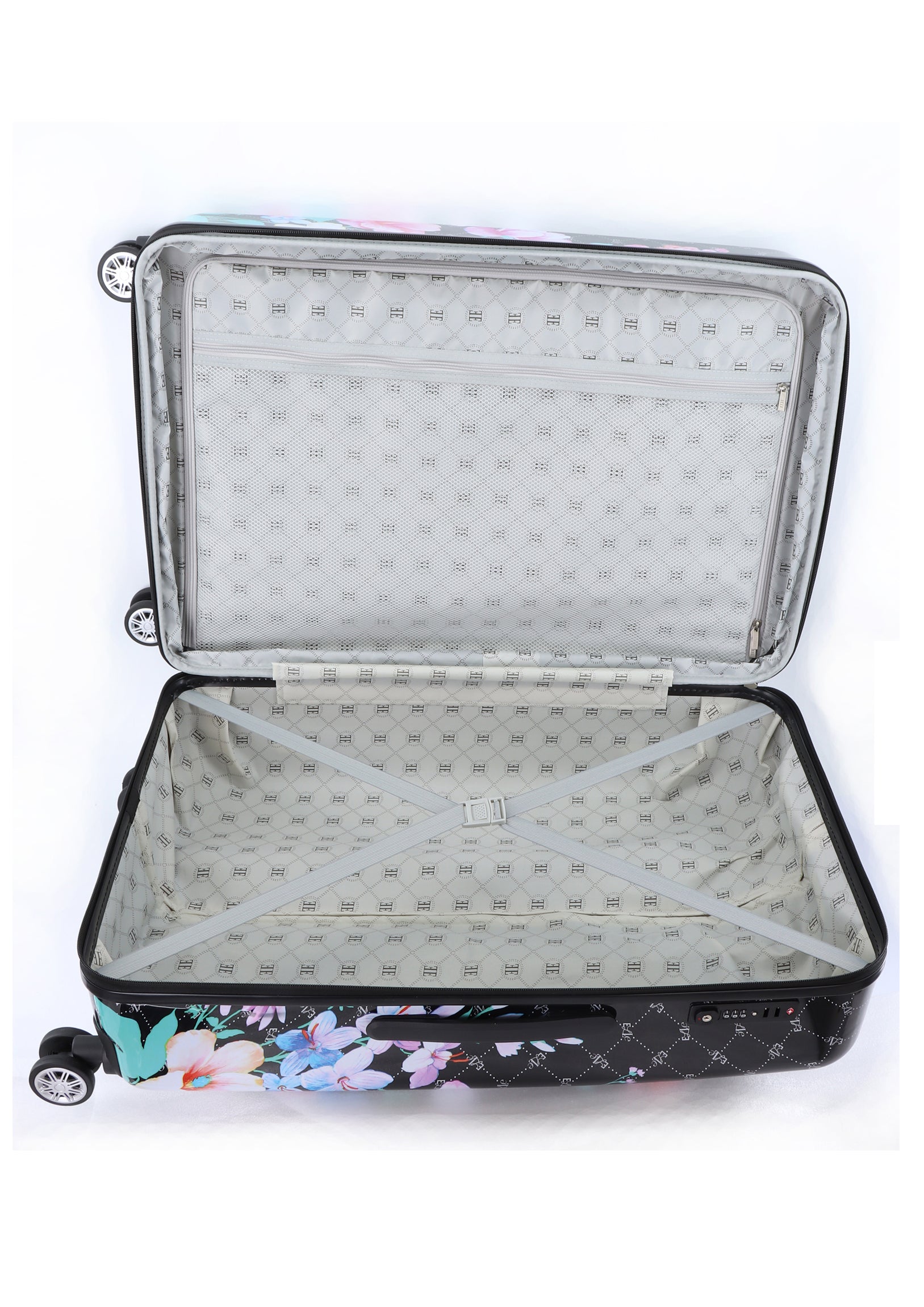 ELLE Bouquet - Binnenkant Zwart Hard reiskoffer | luggage4u.be