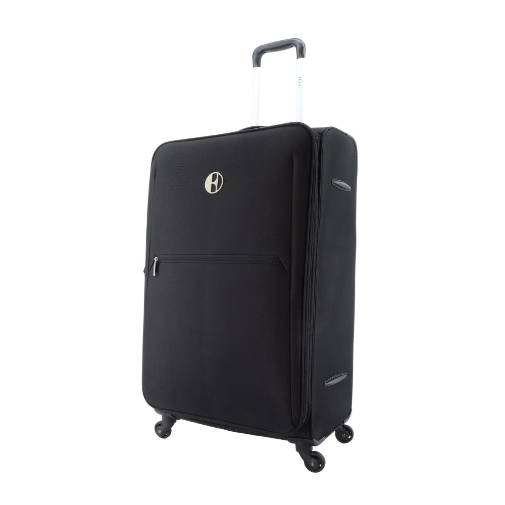 ELLE Mode L - Voorkant Zwart zacht reiskoffer | luggage4u.be