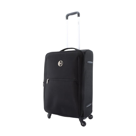 ELLE Zachte Koffer / Trolley / Reiskoffer - 60 cm (Medium) - Mode - Zwart
