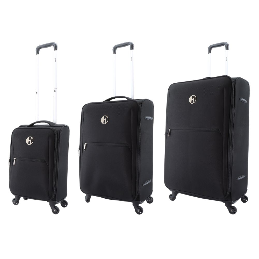 ELLE Mode - zachte reiskofferset Zwart | luggage4u.be