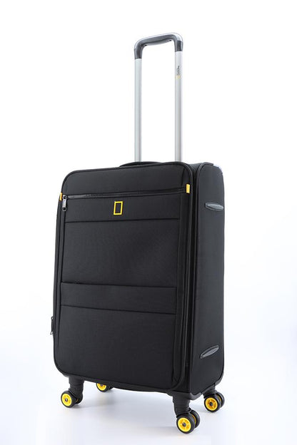 National Geographic Passage M - Voorkant Zwart zacht reiskoffer | luggage4u.be
