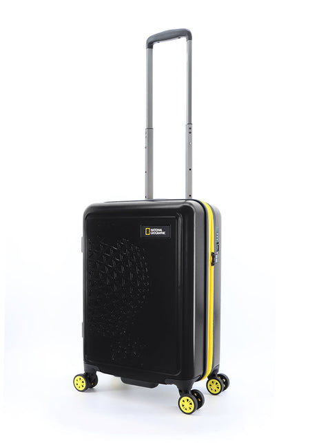 National Geographic Handbagage Harde Koffer / Trolley / Reiskoffer - 55 cm (Small) - Globe - Zwart