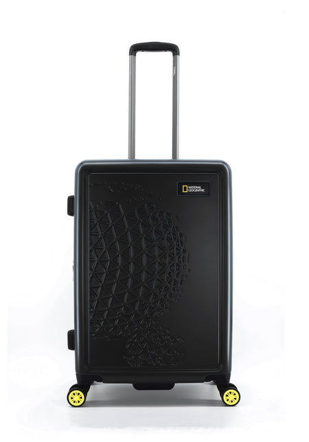 National Geographic Harde Koffer / Trolley / Reiskoffer - 67 cm (Medium) - Globe - Zwart