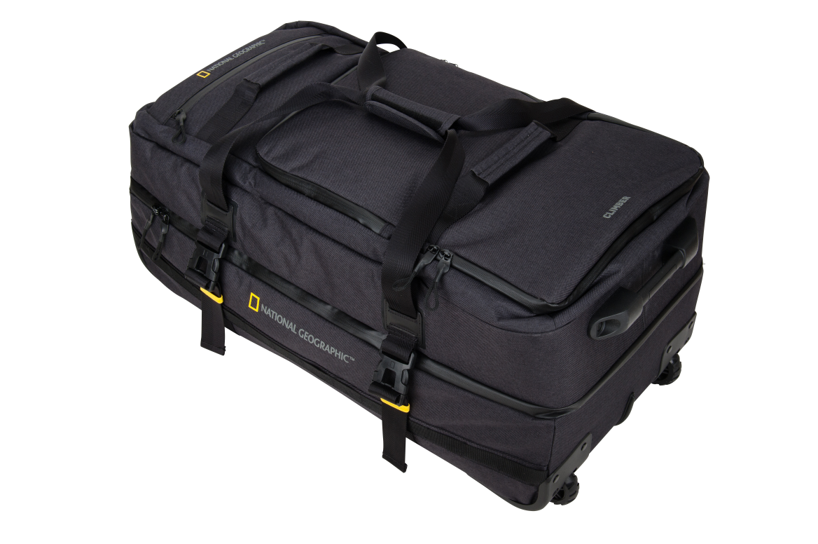 National Geographic Expedition - Bovenkant Outdoor dubbeldekker wieltas Zwart | luggage4u.be