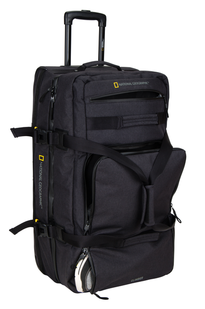 National Geographic Expedition - Voorkant Outdoor dubbeldekker wieltas Zwart | luggage4u.be