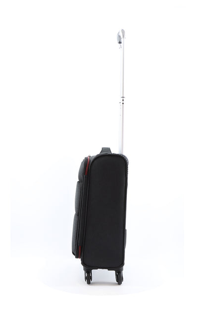 Saxoline Relax Red zipper zachte handbagage Rieskoffer 55cm (Small) - Antraciet