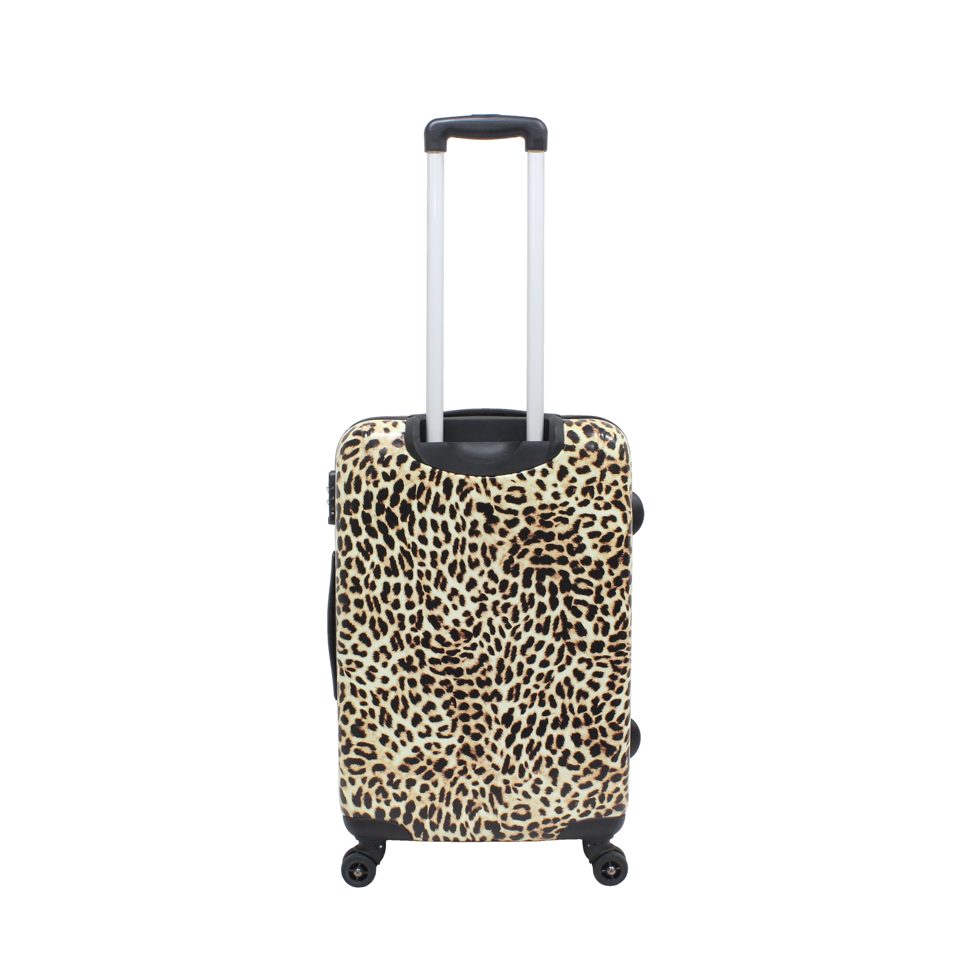 Harde Saxoline bagage met luipaard print