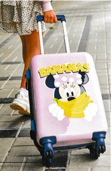 Disney Kinderkoffer Handbagage / Kindertrolley / Kinderreiskoffer - 55 cm (Small) - Minnie Bananas Junior - Roze