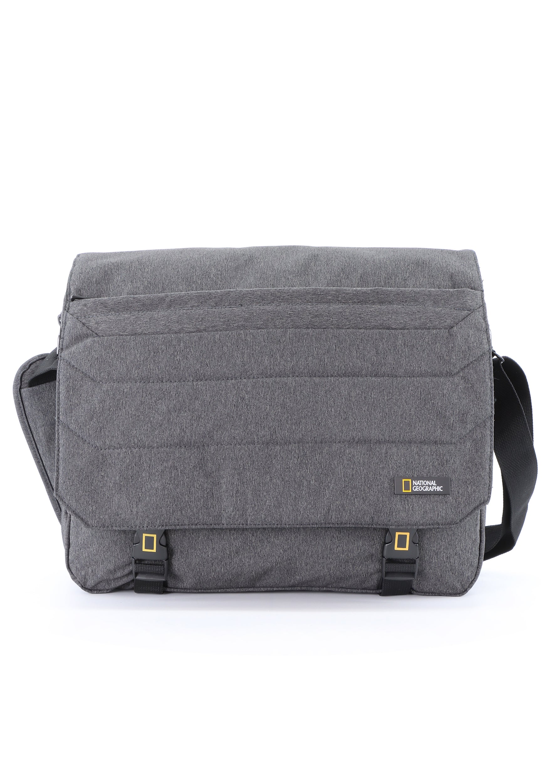 National Geographic Pro - Voorkant 2-Tone Grijs laptop schoudertas | luggage4u.be