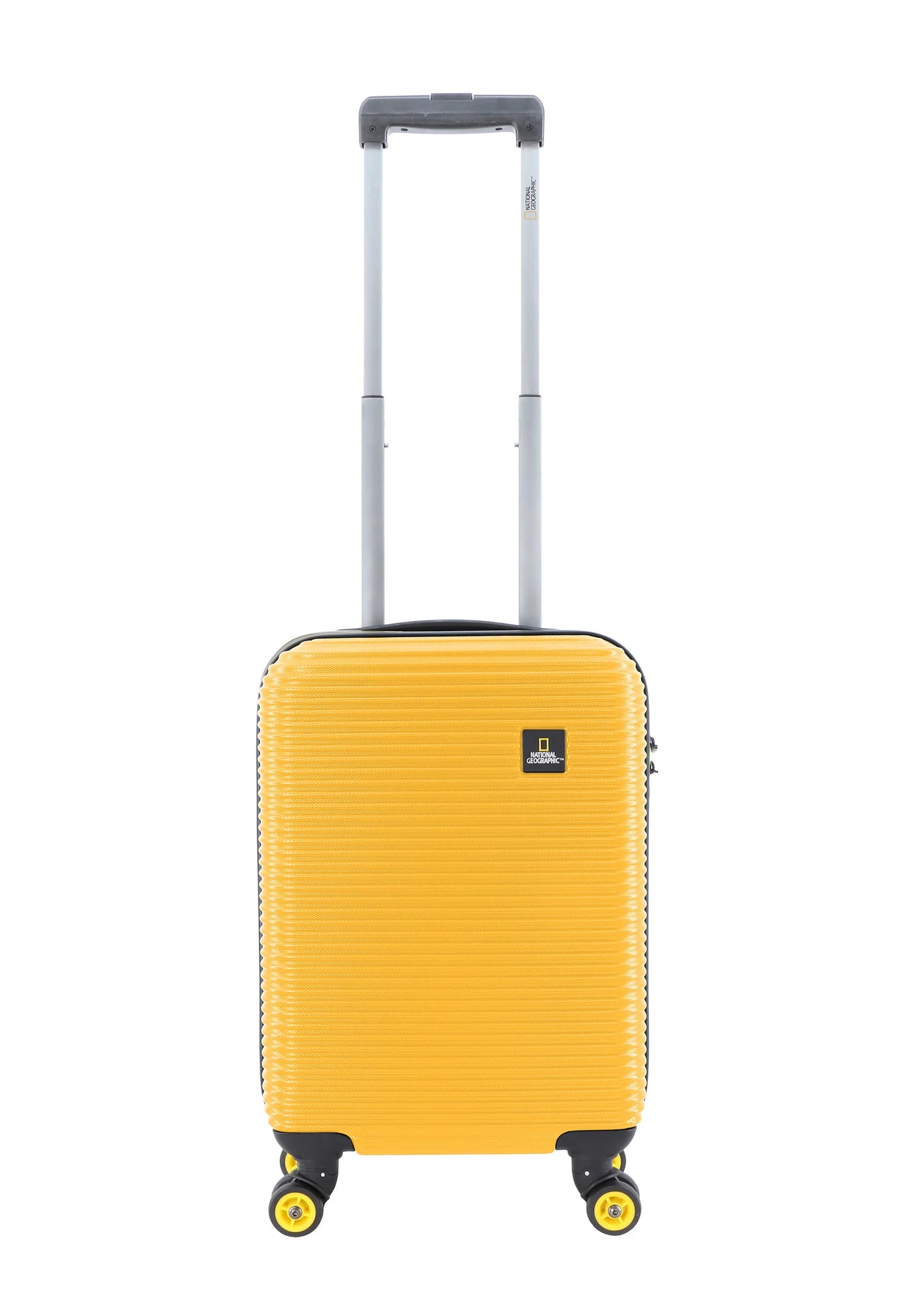Valise rigide pour bagage à main National Geographic / Trolley / Valise de voyage - 55 cm (Petite) - À l'étranger - Jaune