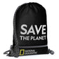 Nat Geo Save The Planet - Voorkant stringtas Zwart | luggage4u.be
