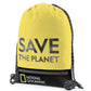 Nat Geo Save The Planet - Voorkant stringtas Geel | luggage4u.be