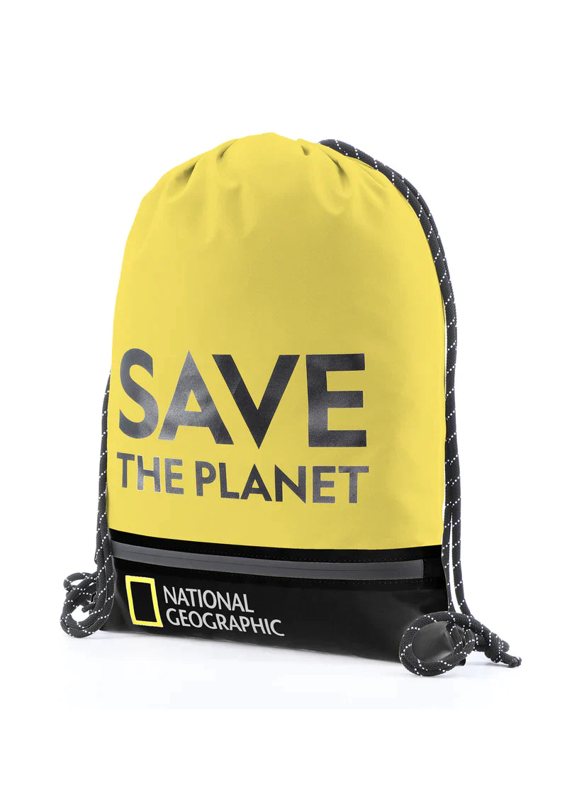 Nat Geo Save The Planet - Voorkant stringtas Geel | luggage4u.be