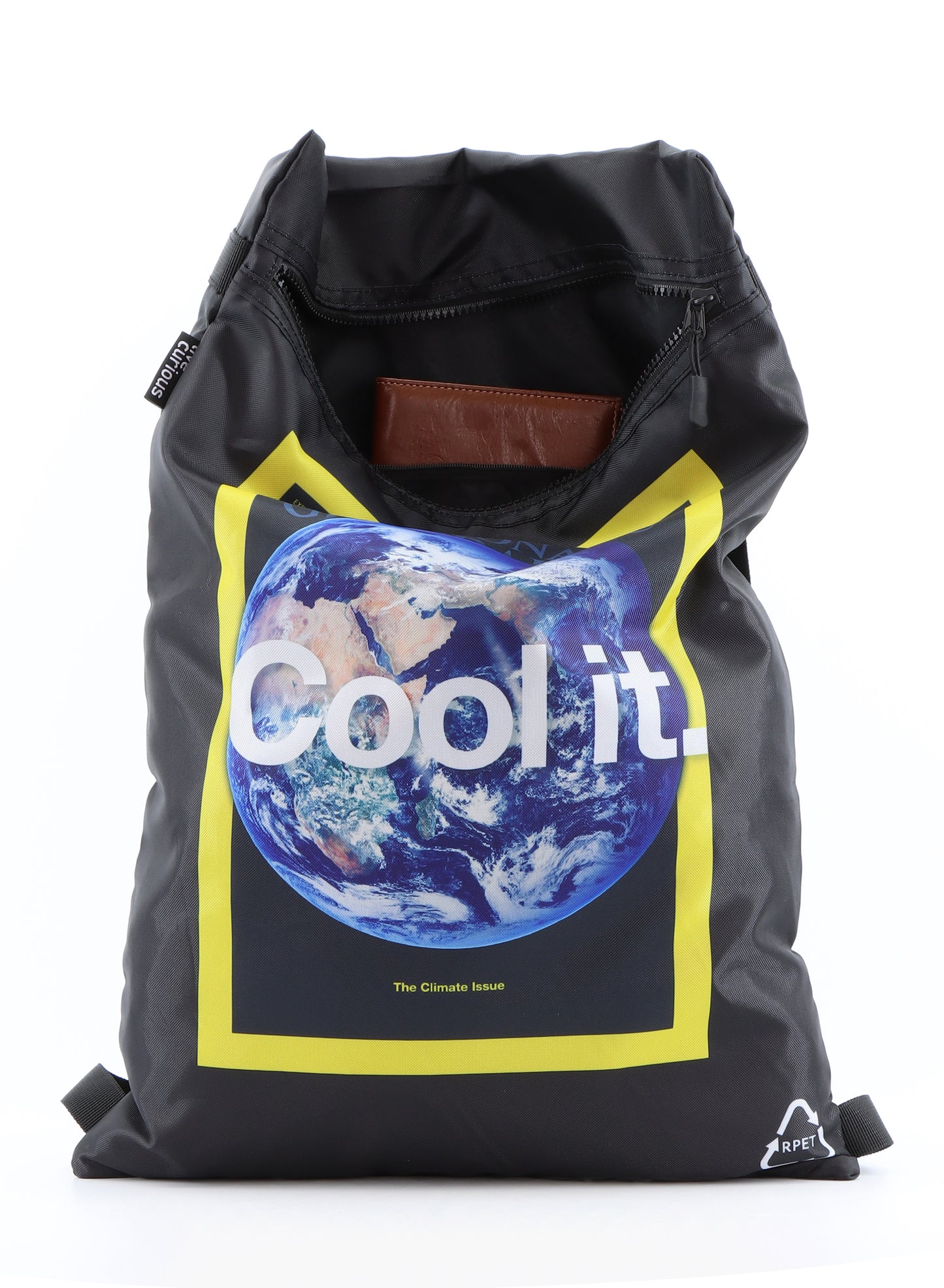 Sac de sport / sac à dos National Geographic léger - 0 -10 litres - Vegan - Terre - Noir
