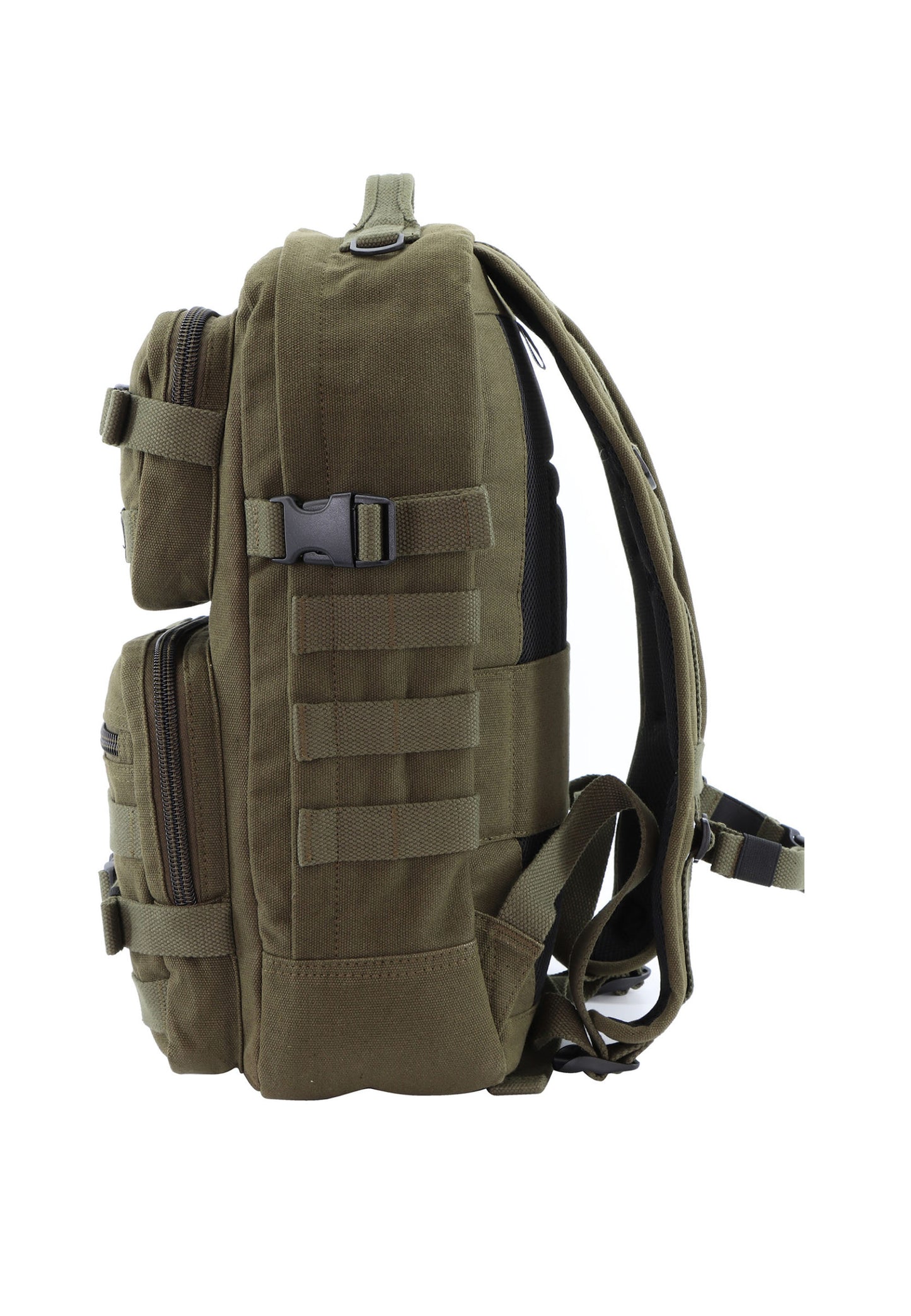 National Geographic Rocket - Zijkant Outdoor laptop Khaki rugzak | luggage4u.be