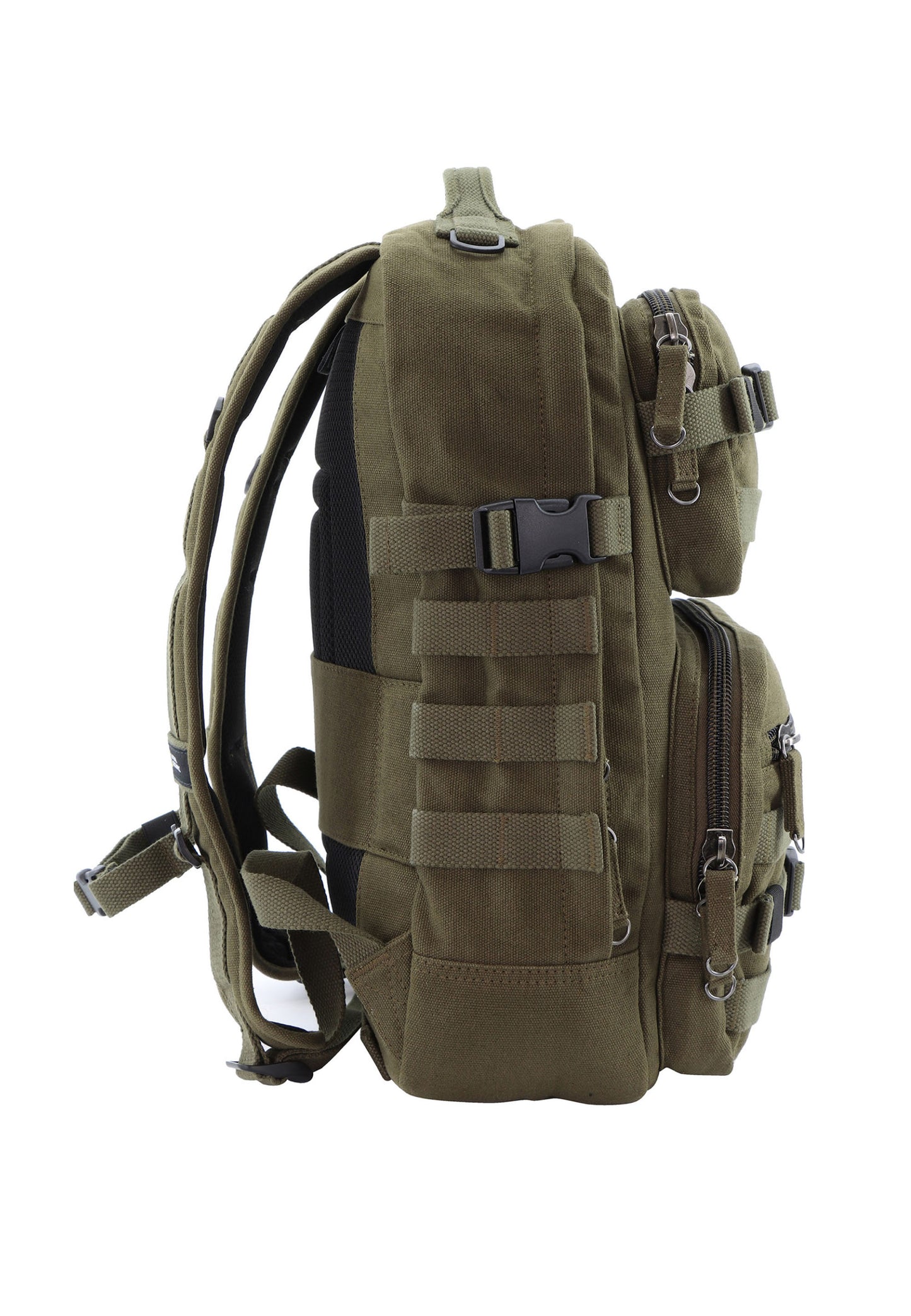 National Geographic Rocket - Zijkant Outdoor laptop Khaki rugzak | luggage4u.be