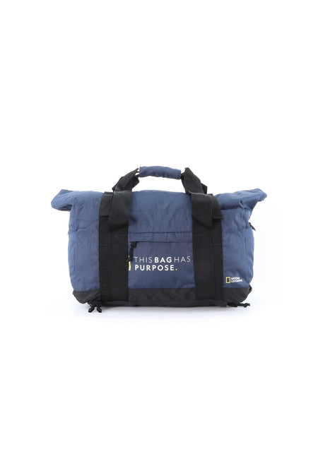 Sac de voyage/sac de sport pliable National Geographic - 26 litres (petit) - Vegan Pathway - Bleu marine